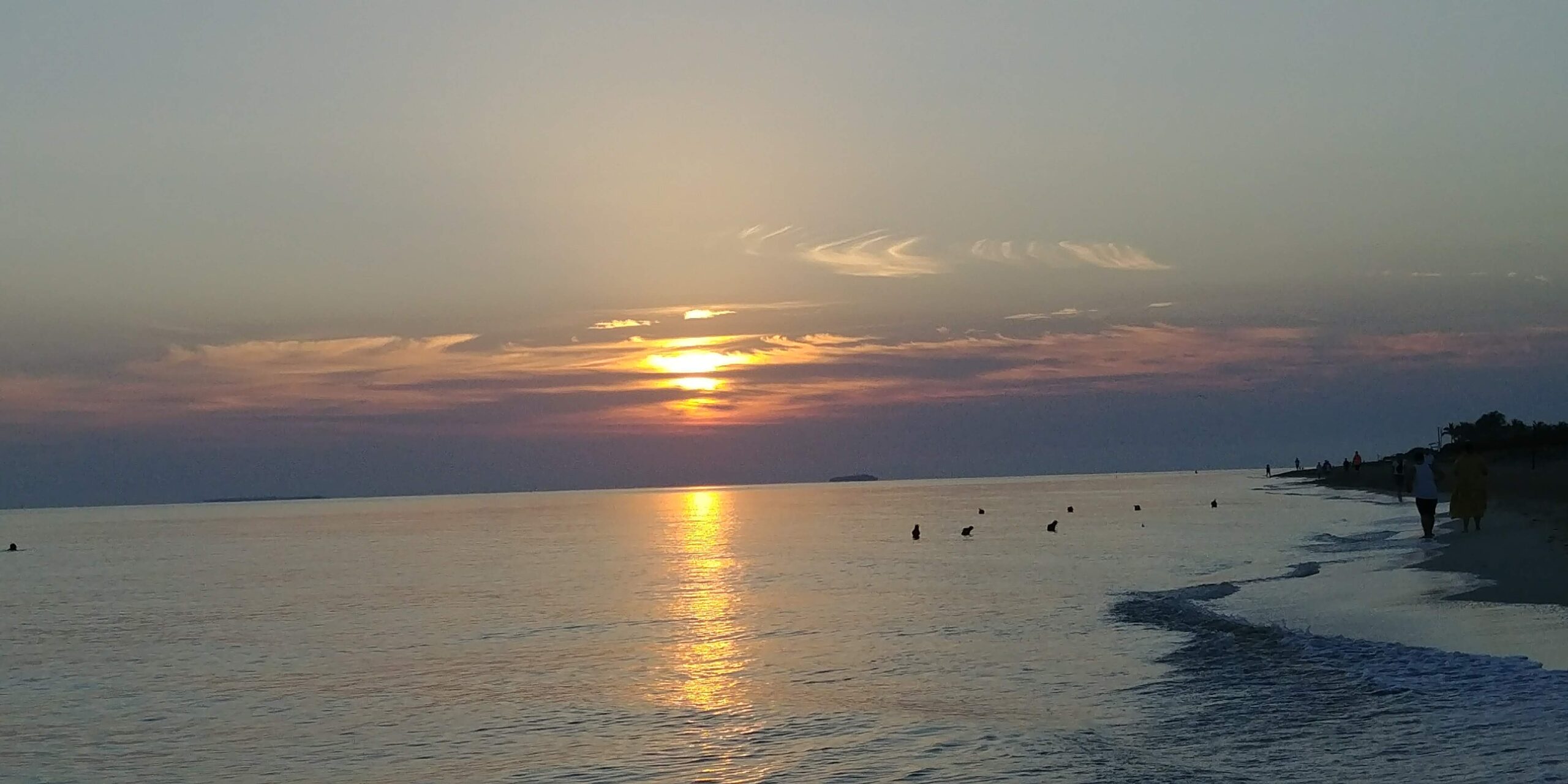 Sunrise at the beach in Varadero, Cuba